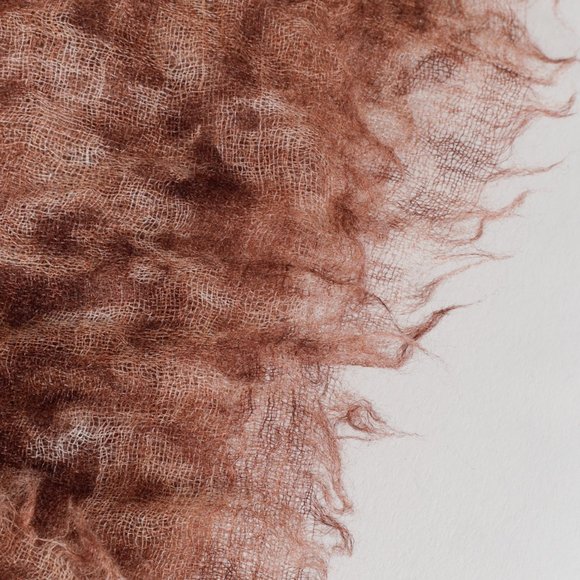 *SOLD* Brunello Cucinelli Sheer Cashmere Abstract Print Scarf - Picture 4 of 5